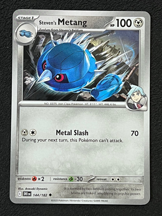 144/182 Steven’s Metang - Pokémon Destined Rivals Uncommon