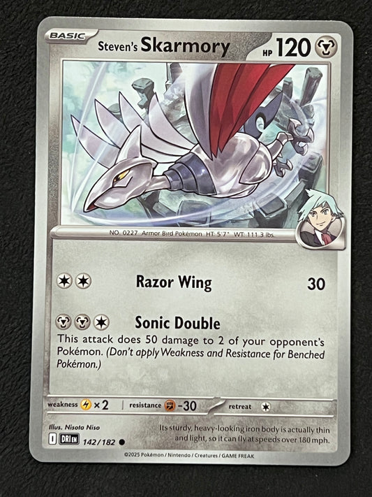 142/182 Steven’s Skarmory - Pokémon Destined Rivals Common