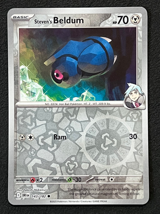 143/182 Steven’s Beldum - Pokémon Destined Rivals Common Reverse