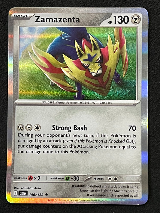 146/182 Zamazenta - Pokémon Destined Rivals Rare Holo