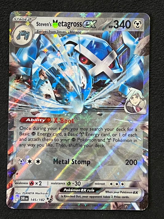 145/182 Steven’s Metagross Ex - Pokémon Destined Rivals Double Rare
