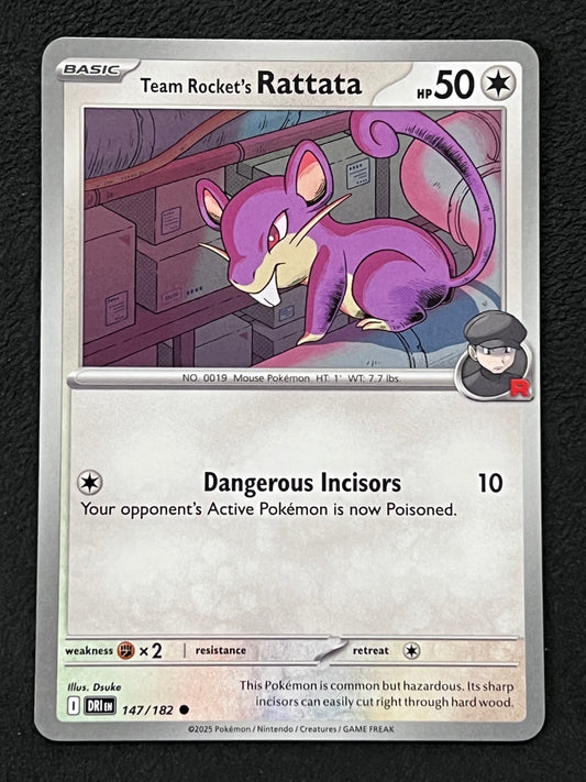 147/182 Team Rocket’s Rattata - Pokémon Destined Rivals Common