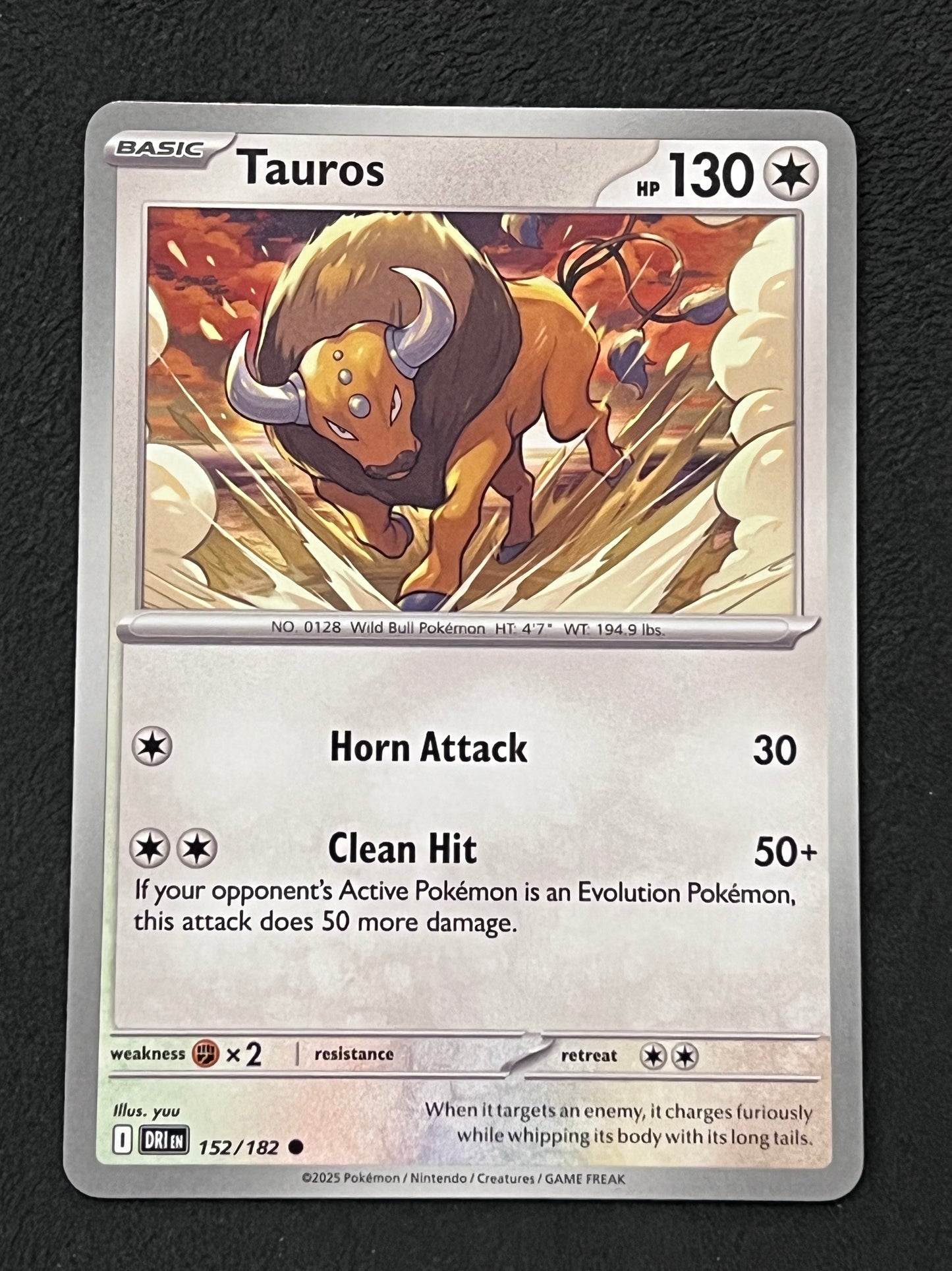 152/182 Tauros - Pokémon Destined Rivals Common