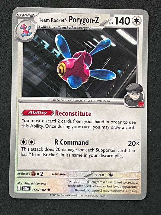 155/182 Team Rocket’s Porygon-Z - Pokémon Destined Rivals Uncommon