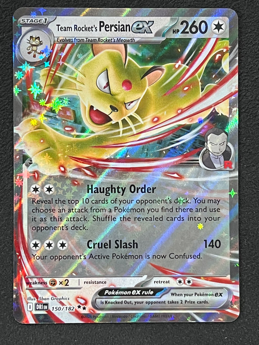 150/182 Team Rocket’s Persian Ex - Pokémon Destined Rivals Double Rare
