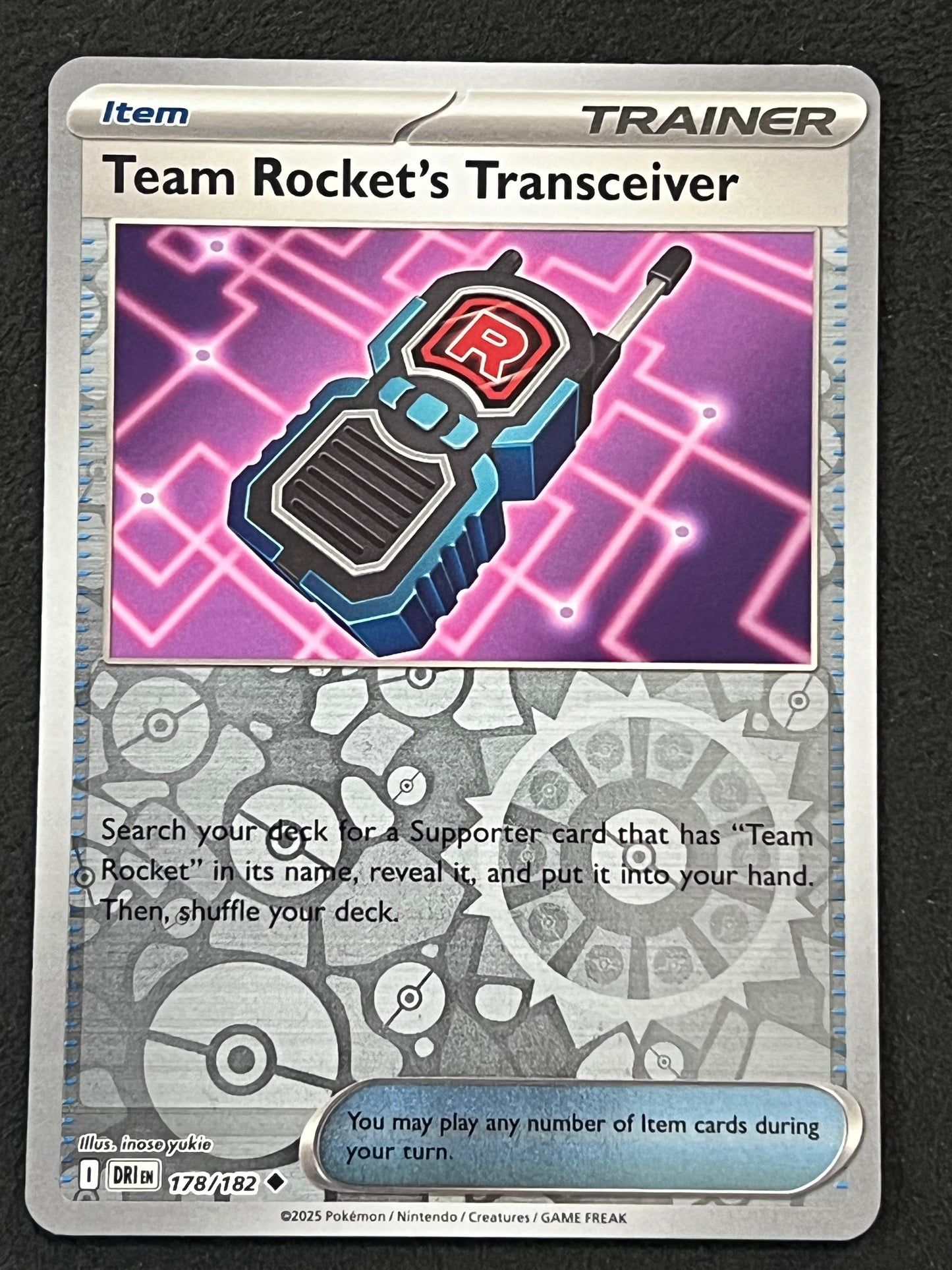 178/182 Team Rocket’s Transceiver - Pokémon Destined Rivals Uncommon Reverse