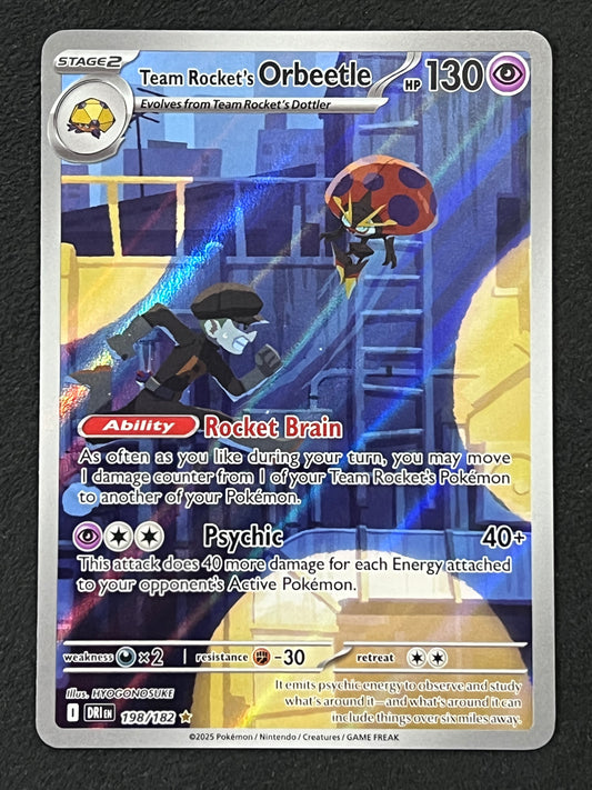 198/182 Team Rocket’s Orbeetle - Pokémon Destined Rivals Illustration Rare