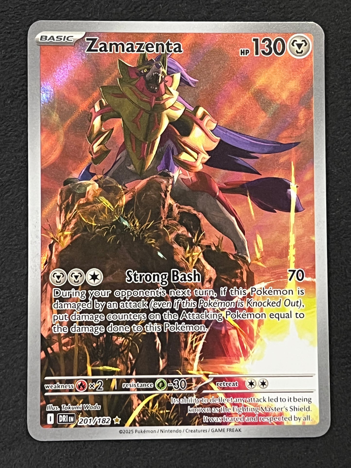 201/182 Zamazenta - Pokémon Destined Rivals Illustration Rare