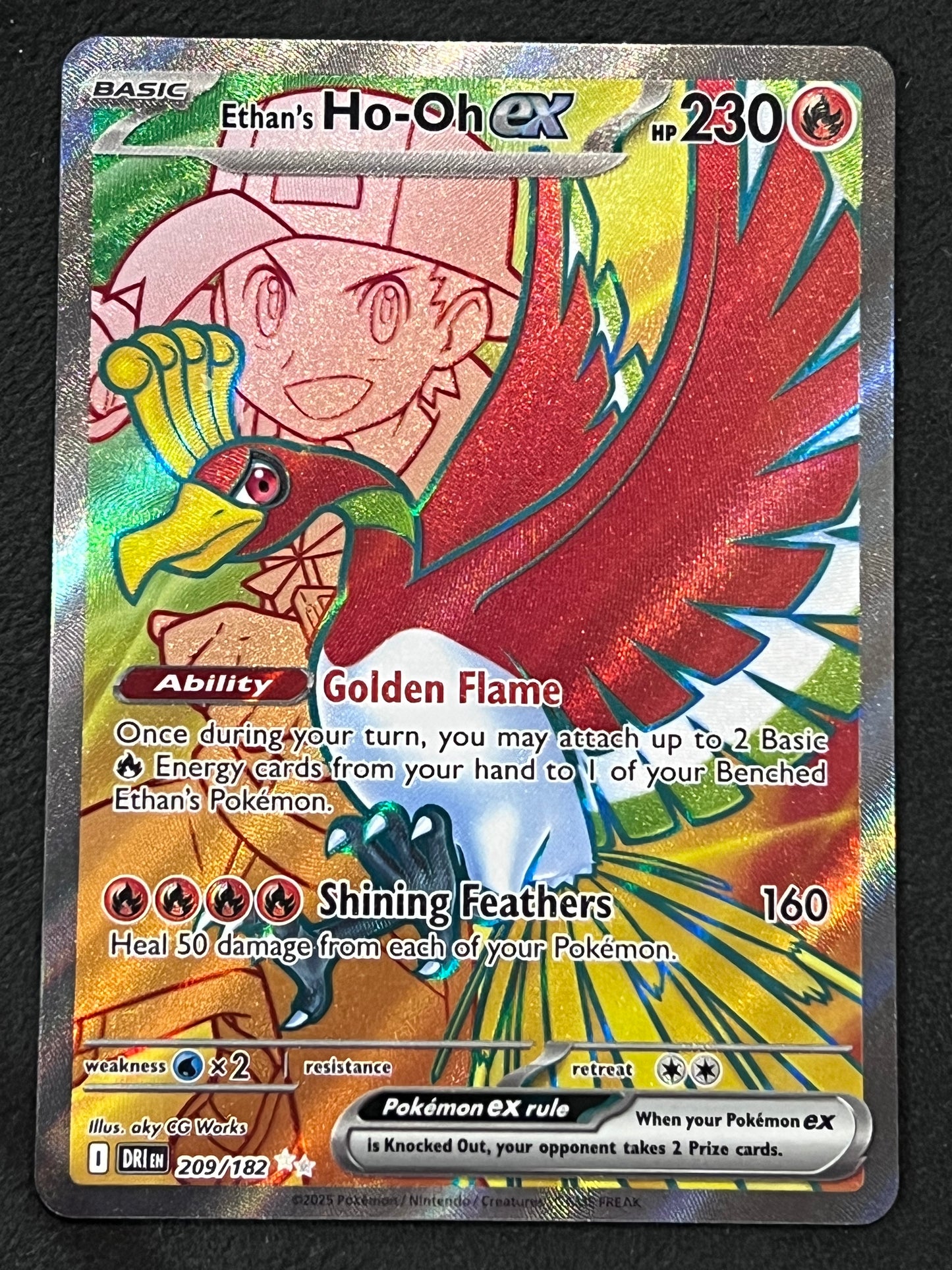 209/182 Ethan’s Ho-Oh Ex - Pokémon Destined Rivals Ultra Rare