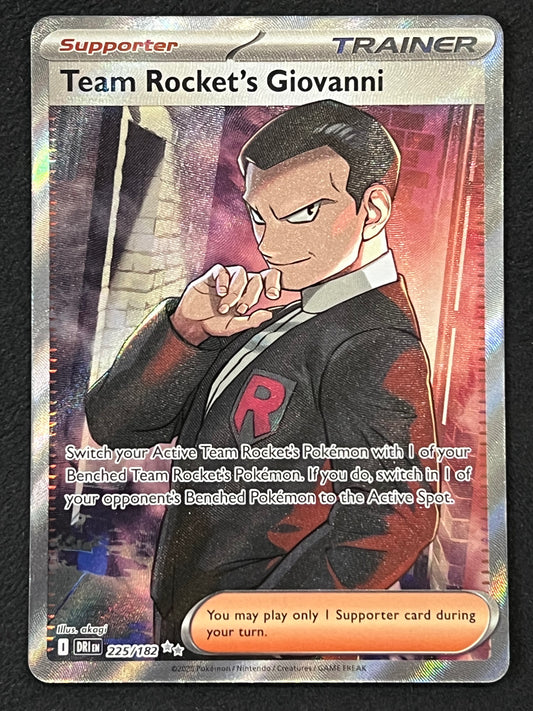 225/182 Team Rocket’s Giovanni - Pokémon Destined Rivals Ultra Rare