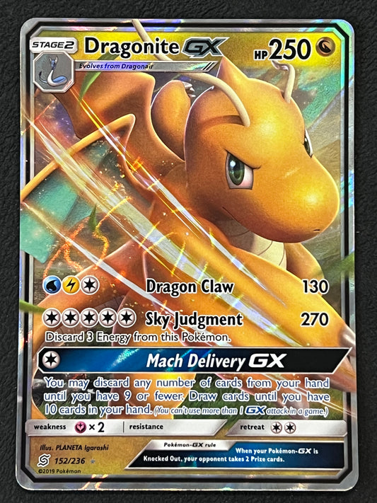 152/236 Dragonite Gx - Pokémon Unified Minds Ultra Rare