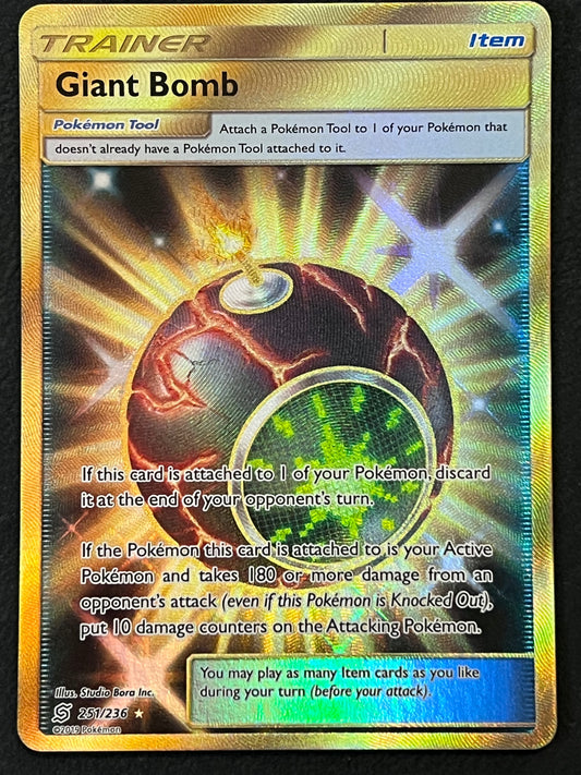 251/236 Giant Bomb - Pokémon Unified Minds Gold Secret Rare