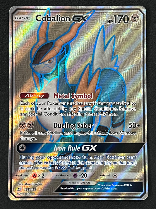 168/181 Cobalion Gx - Pokémon Team Up Full Art
