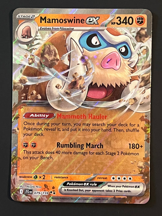 079/159 Mamoswine Ex - Pokémon Journey Together Double Rare