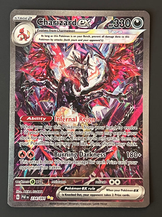 234/091 Charizard Ex - Pokémon Paldean Fates Special Illustration Rare