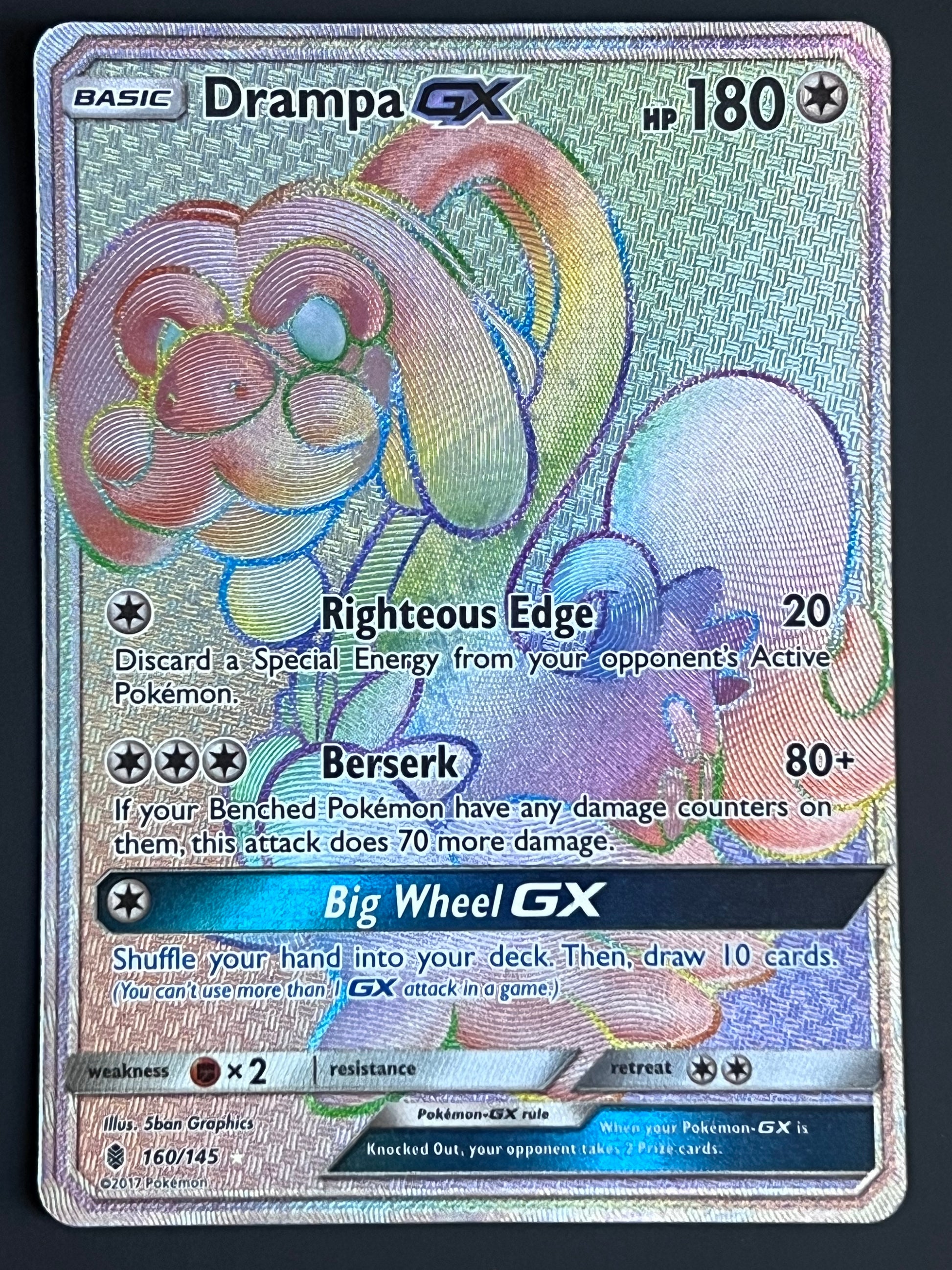drampa gx pokemon card 160/145 Drampa Gx