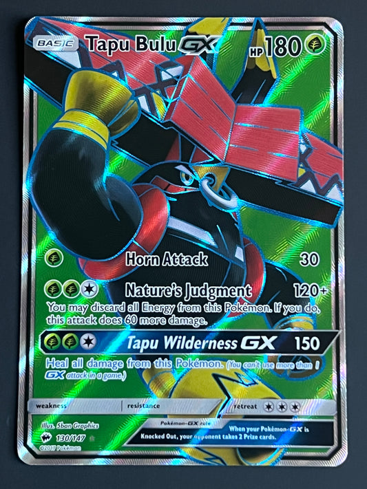 130/147 Tapu Bulu Gx - Pokémon Burning Shadows Full Art
