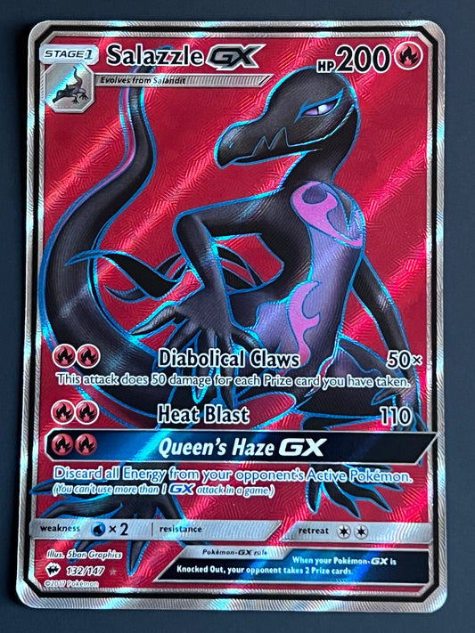 132/147 Salazzle Gx - Pokémon Burning Shadows Full Art
