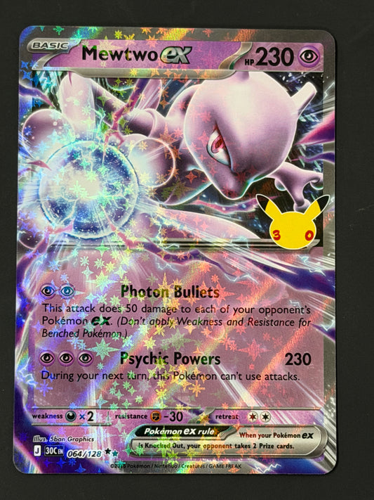 064/128 Mewtwo ex - Pokémon 30th Celebration Double Rare