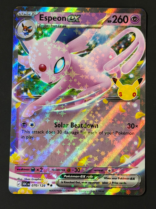 070/128 Espeon ex - Pokémon 30th Celebration Double Rare