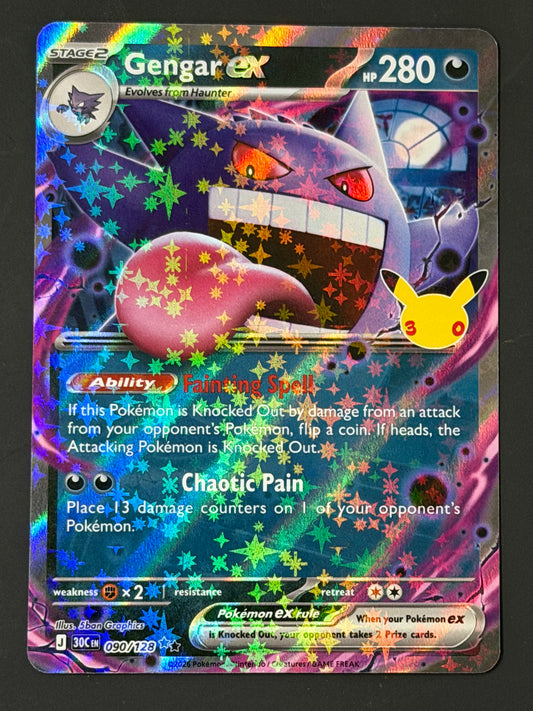 090/128 Gengar ex - Pokémon 30th Celebration Double Rare