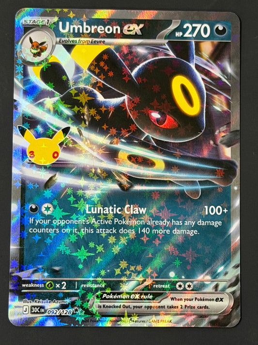092/128 Umbreon ex - Pokémon 30th Celebration Double Rare