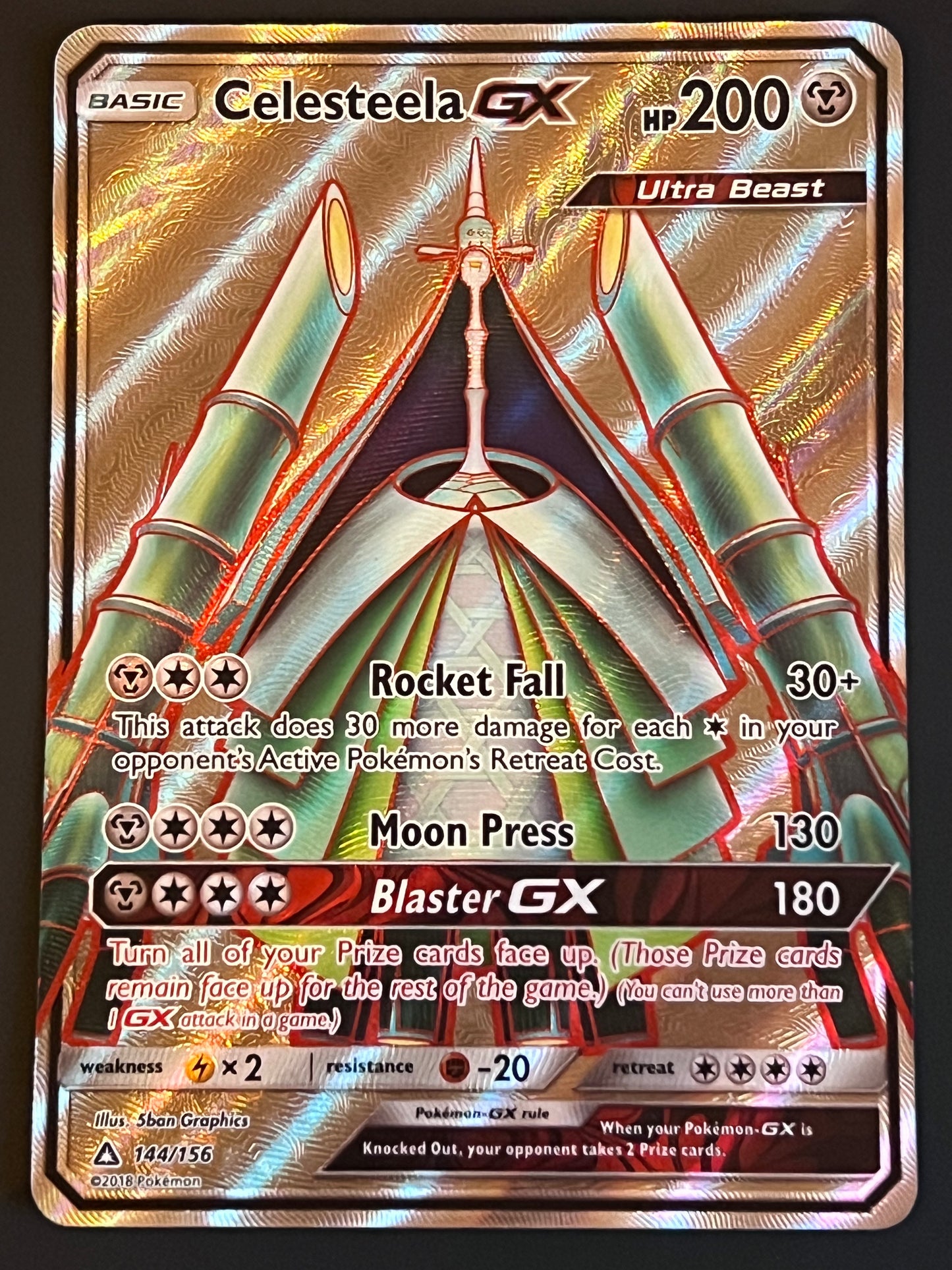 144/156 Celesteela Gx - Pokémon Ultra Prism Full Art
