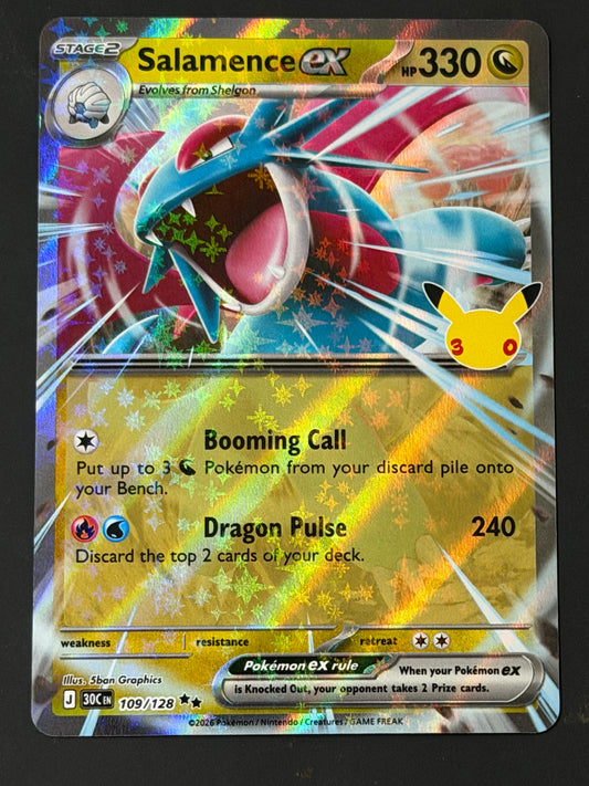 109/128 Salamence ex - Pokémon 30th Celebration Double Rare