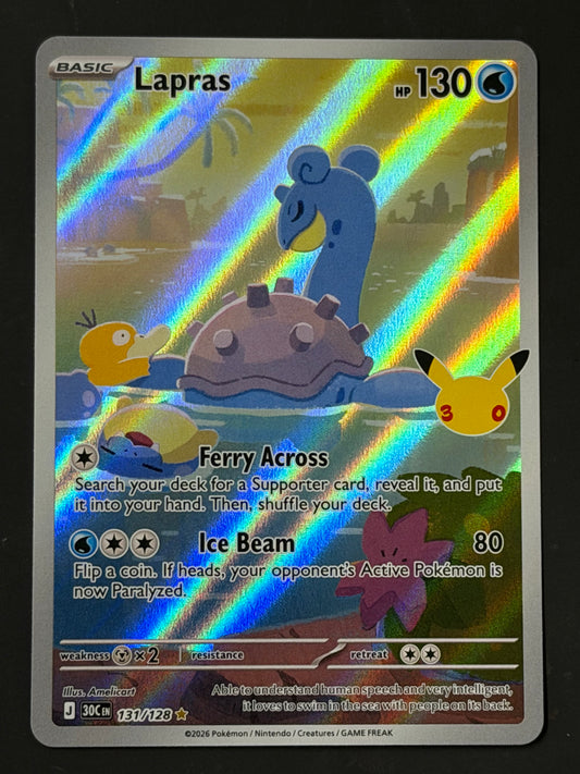 131/128 Lapras - Pokémon 30th Celebration Illustration Rare