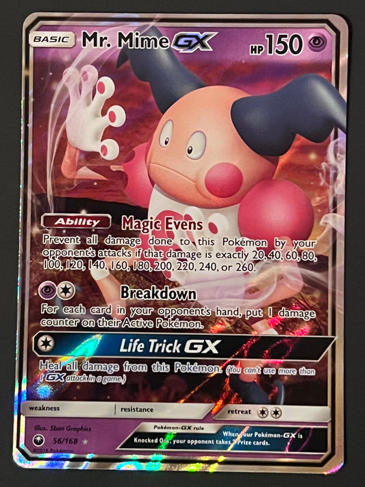 056/168 Mr. Mime Gx - Pokémon Celestial Storm Ultra Rare