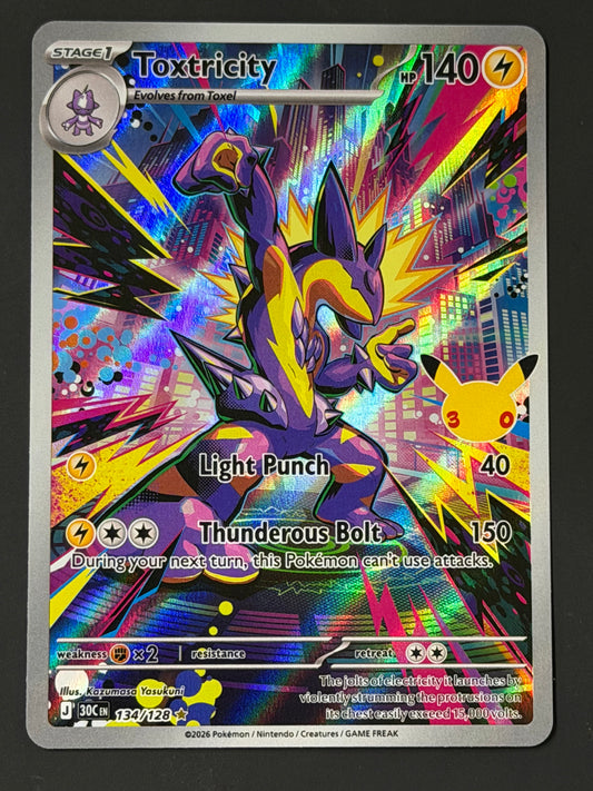 134/128 Toxtricity - Pokémon 30th Celebration Illustration Rare