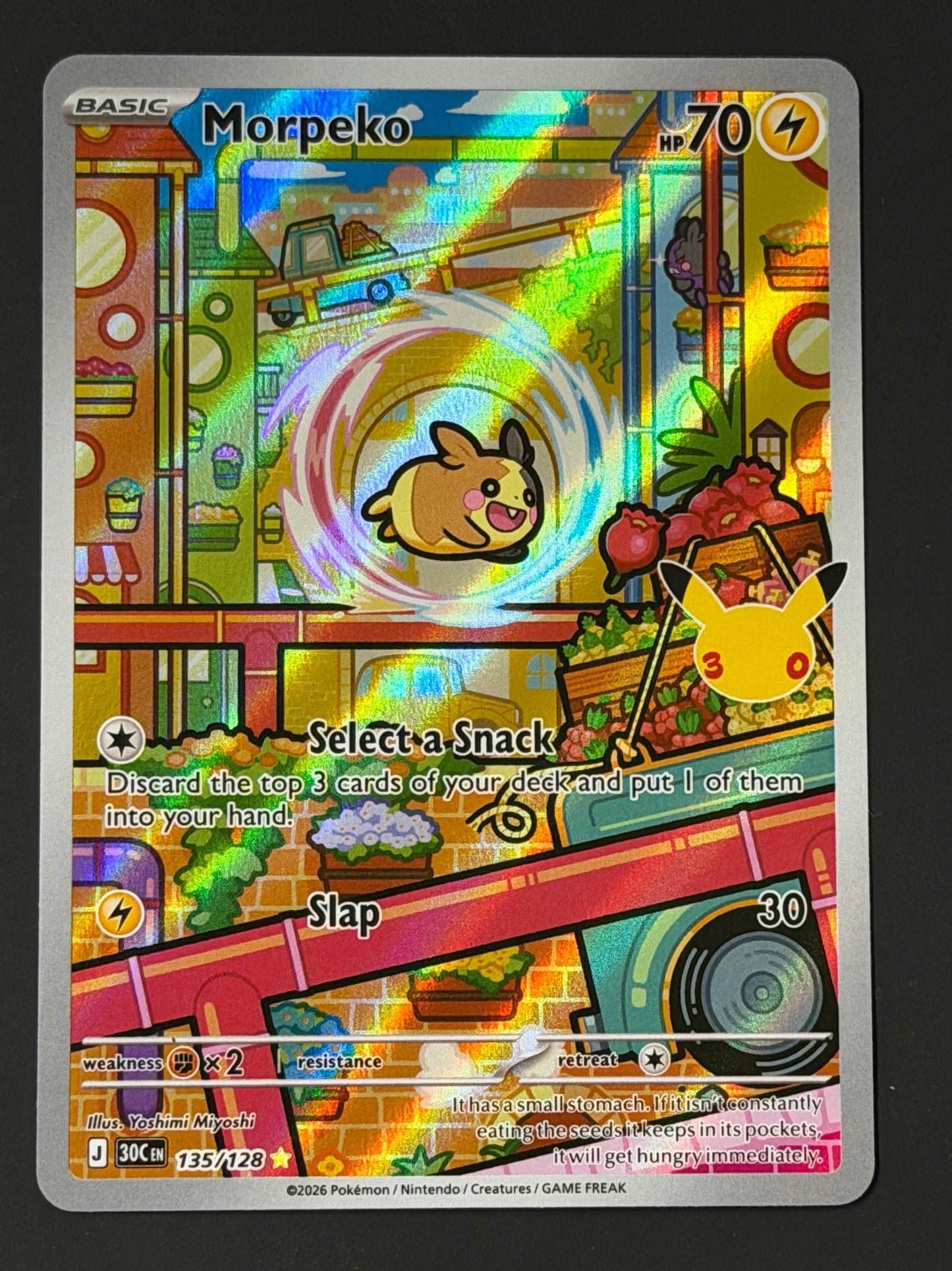 135/128 Morpeko - Pokémon 30th Celebration Illustration Rare