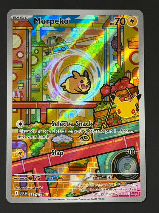 135/128 Morpeko - Pokémon 30th Celebration Illustration Rare