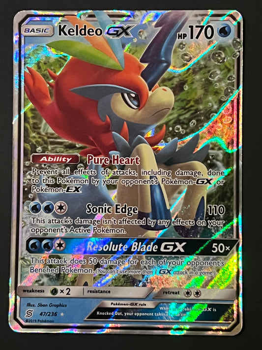 047/236 Keldeo Gx - Pokémon Unified Minds Ultra Rare