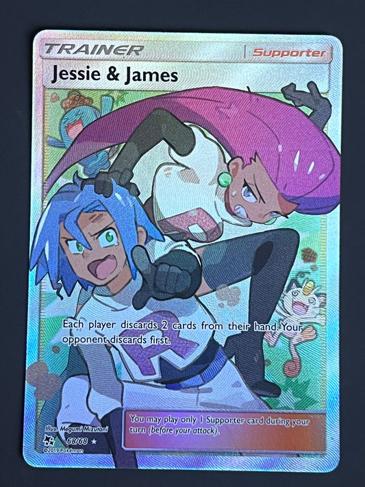 68/68 Jessie & James - Pokémon Hidden Fates Full Art