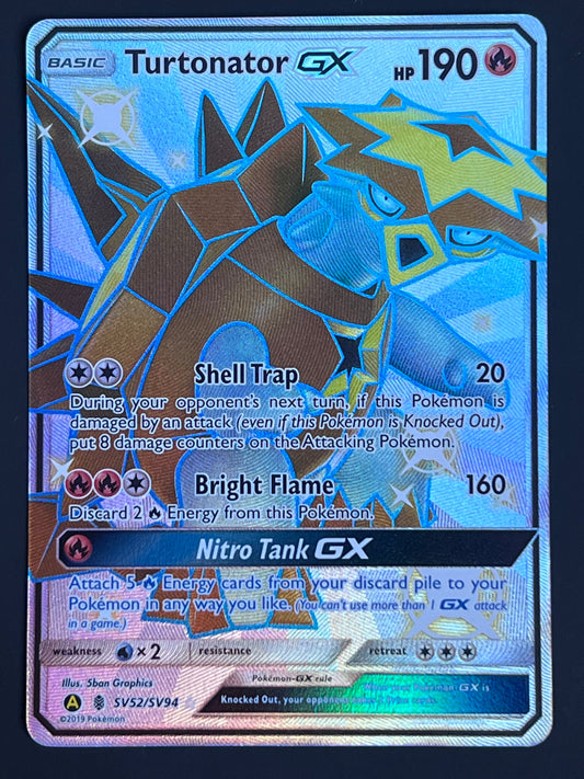 SV52/SV94 Turtonator Gx - Pokémon Hidden Fates Shiny Rare