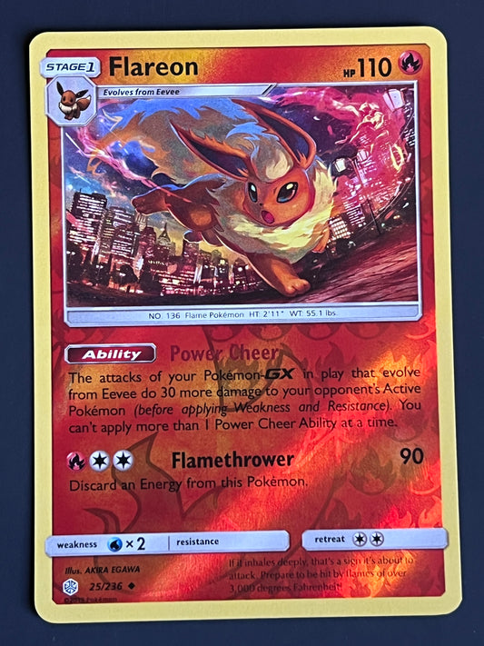 025/236 Flareon - Pokémon Cosmic Eclipse Uncommon Reverse