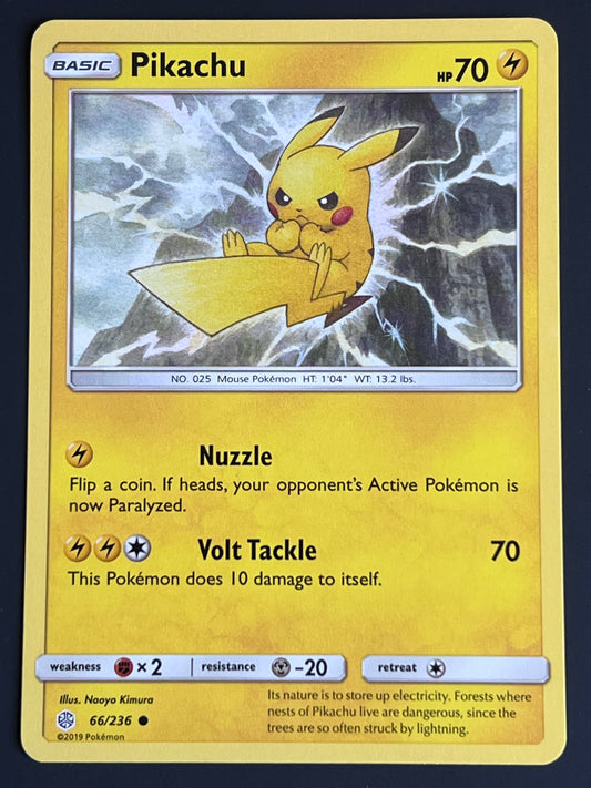 066/236 Pikachu - Pokémon Cosmic Eclipse Common