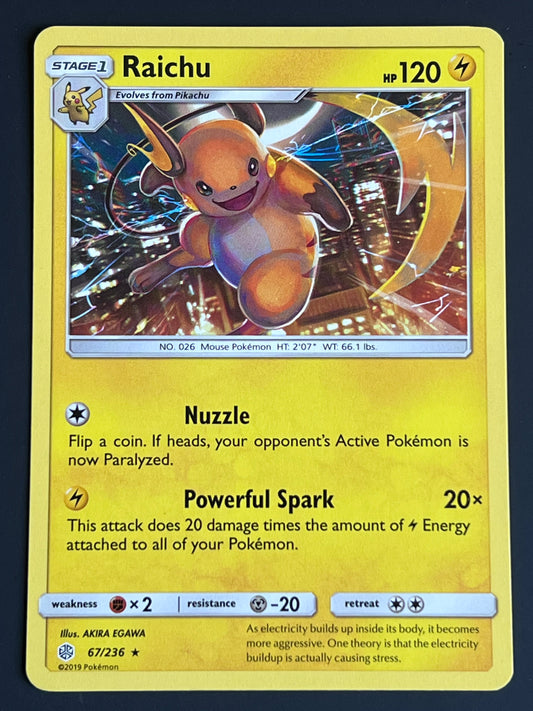 067/236 Raichu - Pokémon Cosmic Eclipse Rare