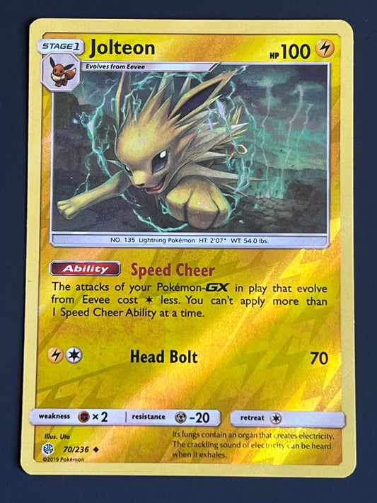 070/236 Jolteon - Pokémon Cosmic Eclipse Uncommon Reverse