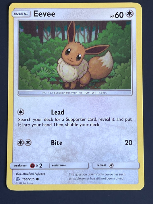 166/236 Eevee - Pokémon Cosmic Eclipse Common