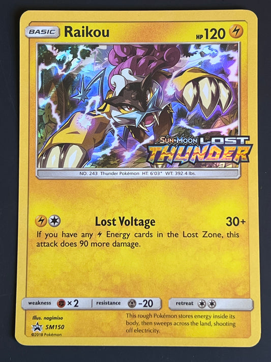 SM150 Raikou (STAMPED) - Pokémon Black Star Promo
