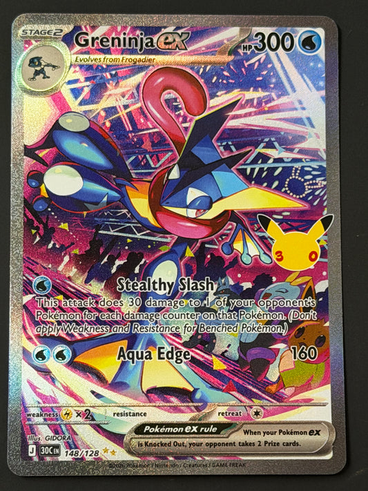 148/128 Greninja ex - Pokémon 30th Celebration Special Illustration Rare