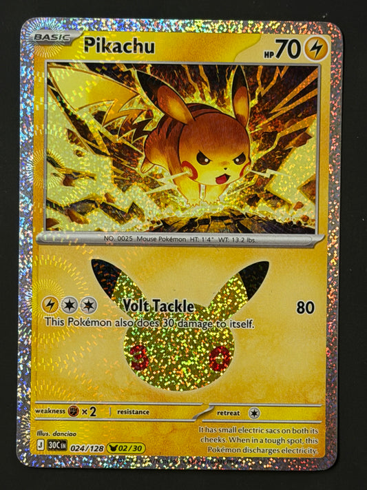 024/128 Pikachu - Pokémon 30th Celebration Pikachu Rare