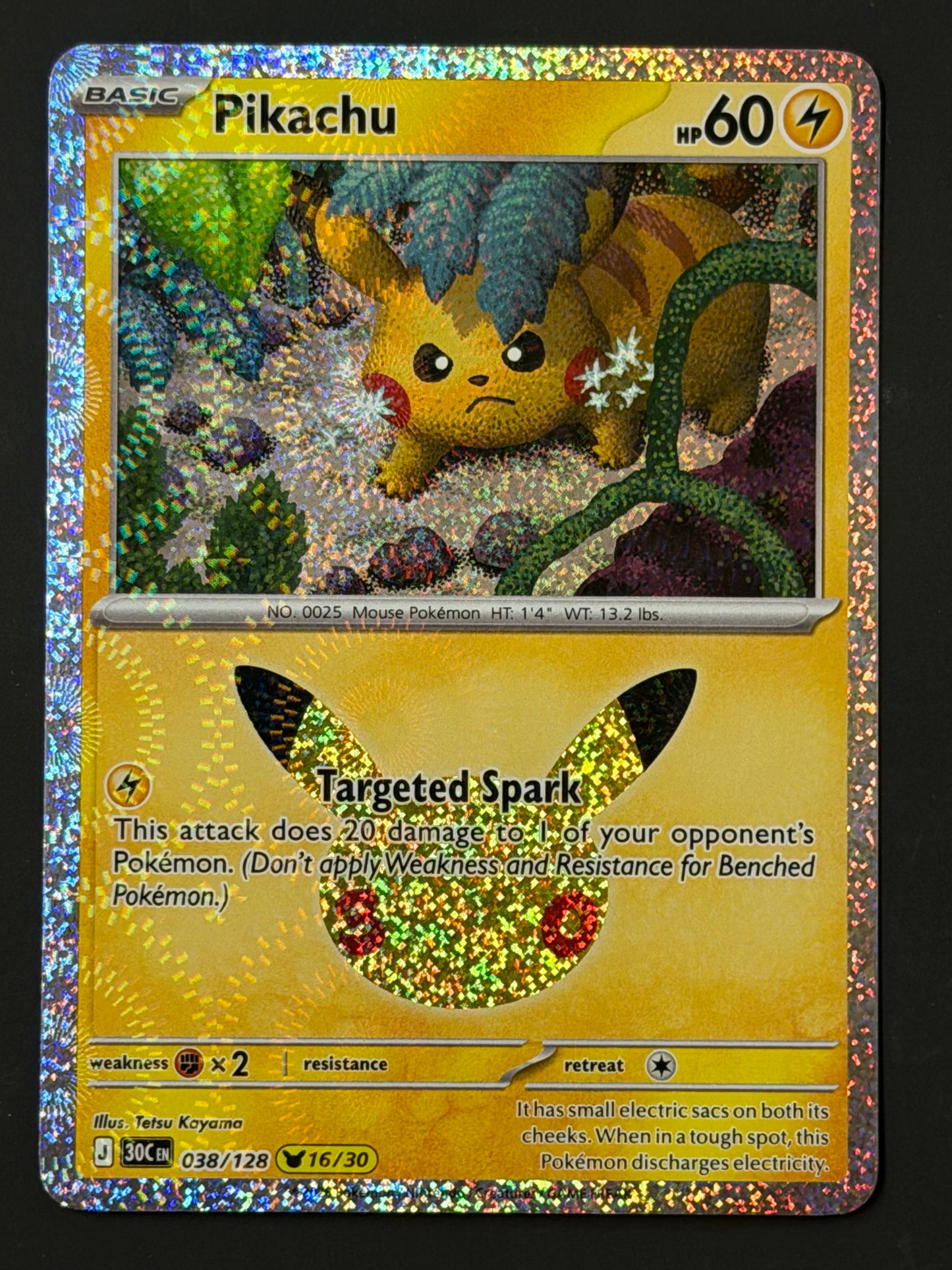 038/128 Pikachu - Pokémon 30th Celebration Pikachu Rare