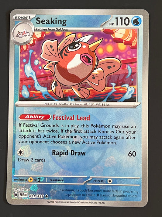 021/131 Seaking - Pokémon Prismatic Evolutions Uncommon Reverse POKEBALL