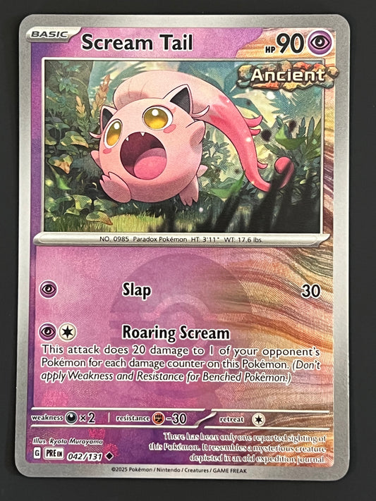 042/131 Scream Tail - Pokémon Prismatic Evolutions Uncommon Reverse POKEBALL