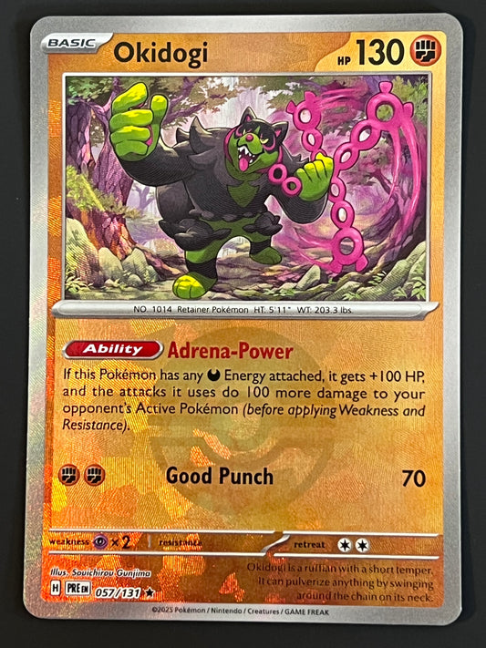 057/131 Okidogi - Pokémon Prismatic Evolutions Rare Reverse POKEBALL