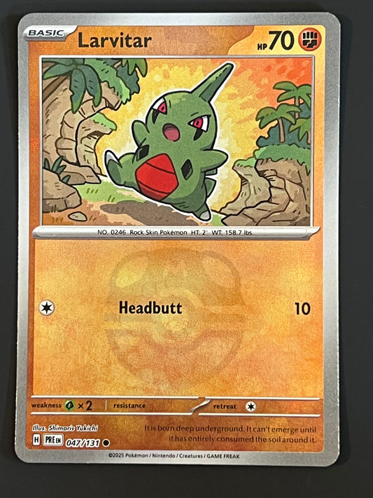 047/131 Larvitar - Pokémon Prismatic Evolutions Common Reverse  MASTERBALL