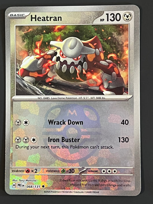 068/131 Heatran - Pokémon Prismatic Evolutions Uncommon Reverse MASTERBALL
